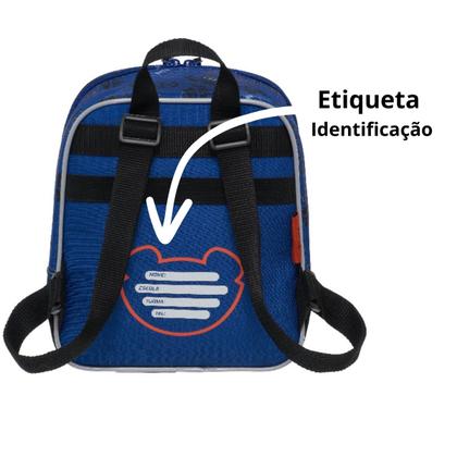 Imagem de Lancheira Infantil Menino Escolar Tigor Tigre BB Cor Azul Bolsa Térmica Alça Reforçada Regulável Volta Aulas Importada