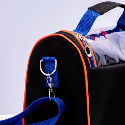 Imagem de Lancheira Infantil Térmica Bolsa Escolar Transversal Grande Menino Masculina Reforçada Escola Gamer Cristal