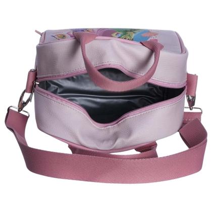 Imagem de Lancheira Maleta Princesas Alça Ombro Mão Térmica Lanche Frutas Escola Passeio Criança Infantil Menina