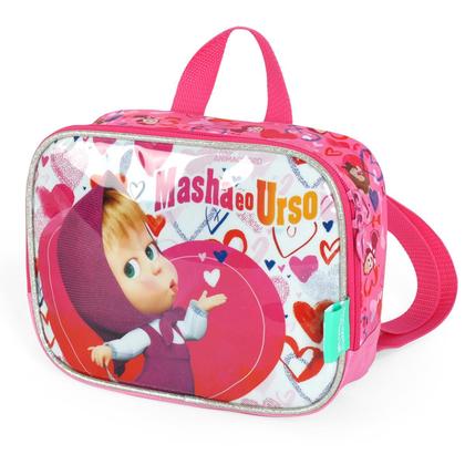 Imagem de Lancheira Masha E O Urso Térmica Luxcel Infantil Merendeira Pink