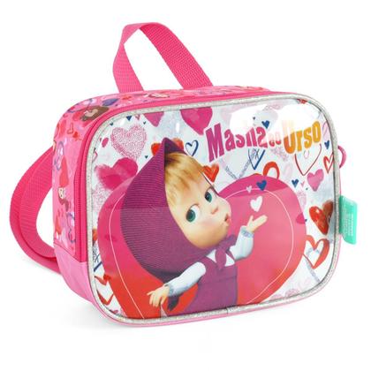 Imagem de Lancheira Masha E O Urso Térmica Luxcel Infantil Merendeira Pink