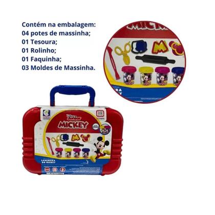 Imagem de Lancheira Mickey Disney Junior Kit Massinhas