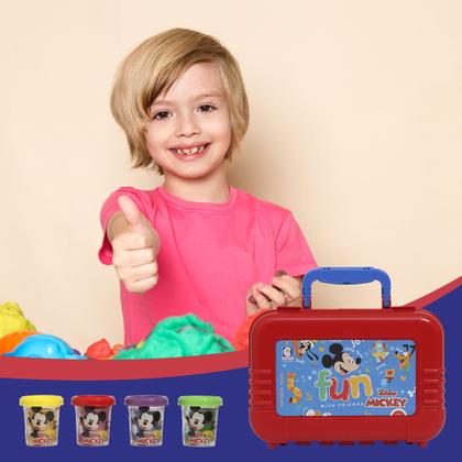 Imagem de Lancheira Mickey Disney Junior Kit Massinhas Maleta Escolar