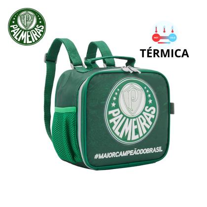 Imagem de Lancheira Mochila Térmica infantil Escolar Palmeiras Verdão Original