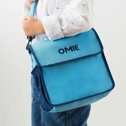 Imagem de Lancheira Omie OmieBox Lavável Dobrável Azul