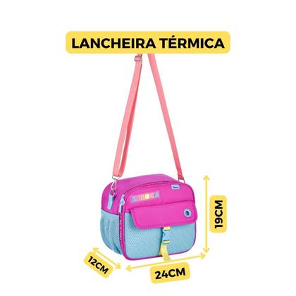 Imagem de Lancheira Témica Com Alça Transversal Luluca Colorida Menina