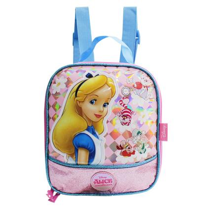 Imagem de Lancheira Térmica Alice No País Das Maravilhas E Estojo Dois Bolsos Escolar Meninas Infantil Disney
