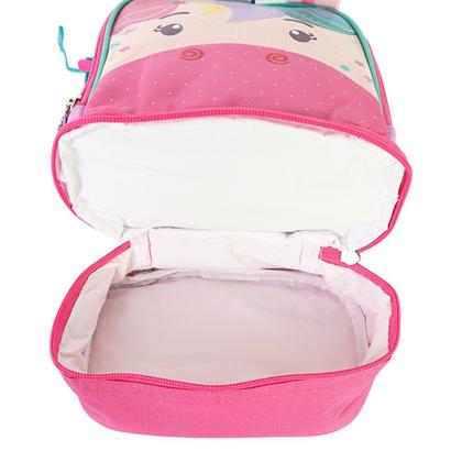 Imagem de Lancheira Térmica Escolar Alça Infantil Unicórnio Criança Menina