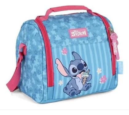 Imagem de Lancheira Térmica Escolar Do Stitch C/ Alça Costas Ajustável
