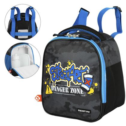 Imagem de Lancheira Térmica Escolar Infantil Grande Grafitti Sestini