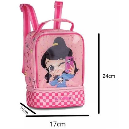 Imagem de Lancheira Termica Escolar Infantil Luluca Clio STYLE LU24616L Rosa