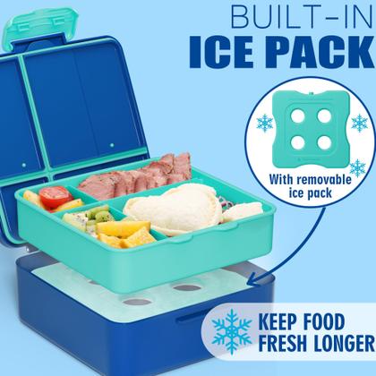 Imagem de Lancheira Térmica Fimibuke Chill Bento Box - 1065mL com 4 Compartimentos