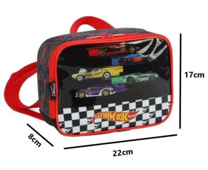 Imagem de Lancheira Térmica Infantil Hot Wheels Luxcel Preto