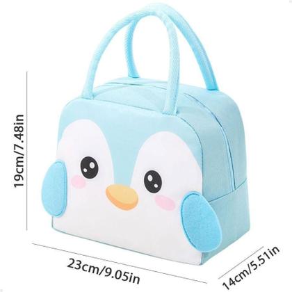 Imagem de Lancheira Térmica Infantil Lorben Pinguim/ul 23x14x19cm