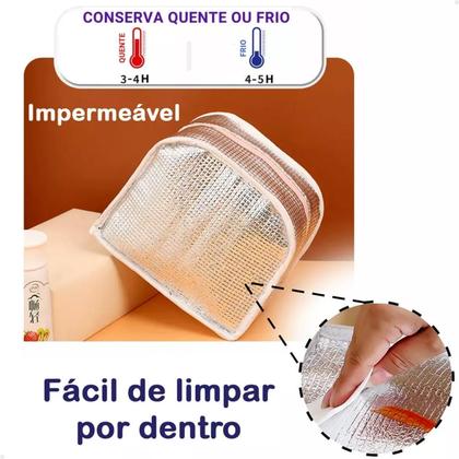 Imagem de Lancheira Térmica Infantil Lorben Pinguim/ul 23x14x19cm