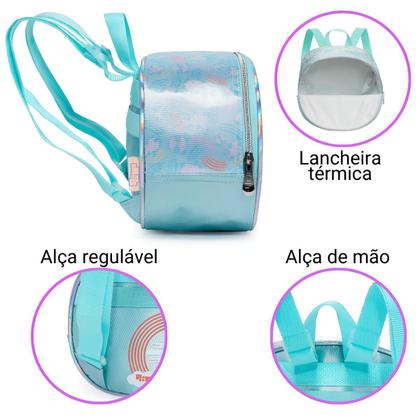 Imagem de Lancheira Térmica Infantil Pack Me Panda Paetê Verde