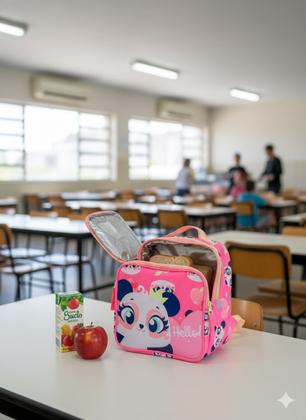Imagem de Lancheira Térmica Infantil Puket Panda Romântica Rosa