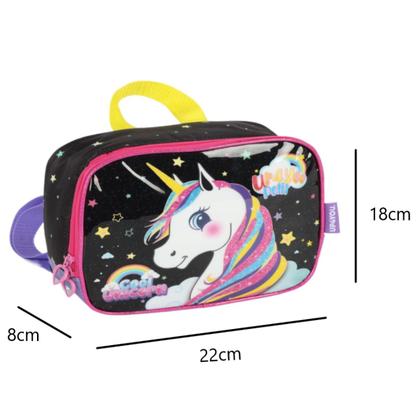 Imagem de Lancheira Termica Infantil Violeta Escolar Unicornio