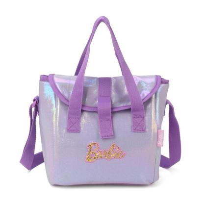 Imagem de Lancheira Térmica Juvenil BARBIE Metalizada Lilás Luxcel