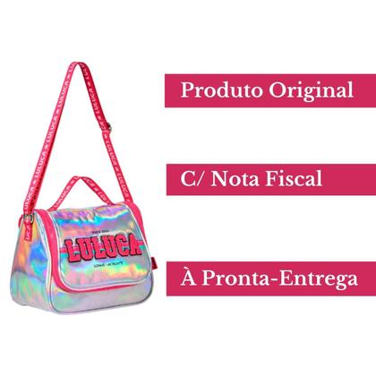 Imagem de Lancheira Térmica Luluca Holográfica Escolar/Passeio Oficial E Original Pandinhas - Clio