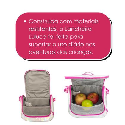 Imagem de Lancheira Térmica Luluca Holográfica Escolar/Passeio Oficial E Original Pandinhas - Clio