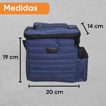 Imagem de Lancheira Térmica Nylon com bolso para Garrafa bubag