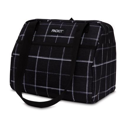 Imagem de Lancheira Térmica PackIt Freezable Hampton - Preto com Detalhes em Grid