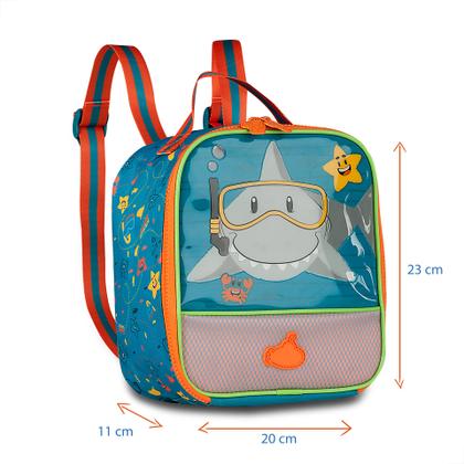 Imagem de Lancheira Térmica Tubarão Infantil Escolar Meninos