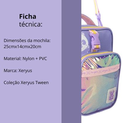 Imagem de Lancheira Térmica Utility Panda Lilás Juvenil Xeryus