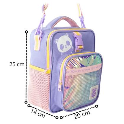 Imagem de Lancheira Térmica Utility Panda Lilás Juvenil Xeryus
