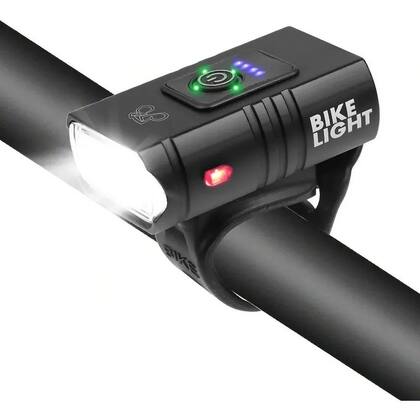 Imagem de Lanterna Bike Recarregável Usb 800 Lm  BikeLight Display De Energia Prova D Água