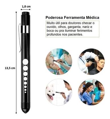 Imagem de Lanterna Clinica Led Tipo Caneta Profissionais De Saúde