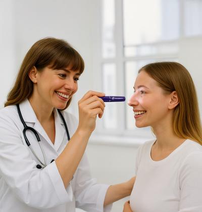 Imagem de Lanterna Clínica Lilás Incoterm LED100