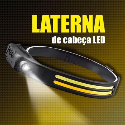 Imagem de Lanterna de Cabeça LED Recarregável Bomvink com 350 Lúmens Ideal para Atividades Noturnas