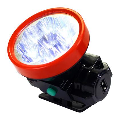 Imagem de Lanterna de Cabeça ou Capacete 9 Leds - Recarregável MB54355