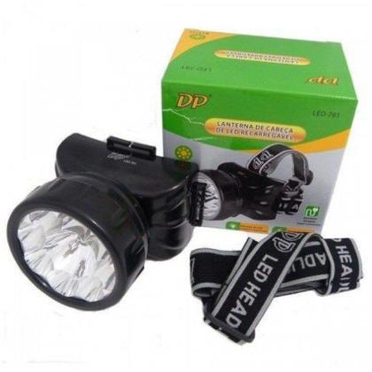 Imagem de Lanterna de Cabeça Recarregável 9 LEDS DP-781 DP LED