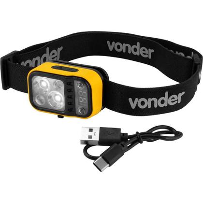 Imagem de Lanterna de LED Para Cabeça, Recarregável, LED Cree Xte, LCV 220 Vonder