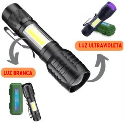 Imagem de Lanterna De Led Recarregável Luz Negra Uv Resistente A Água