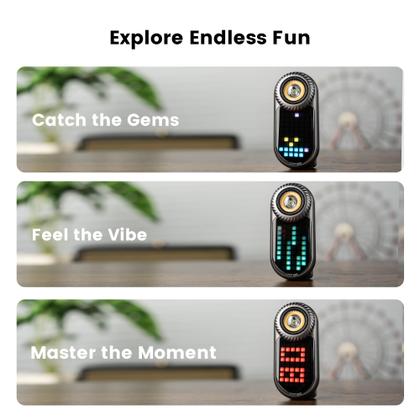 Imagem de Lanterna EDC LOOPDOT  Lanterna LED Pequena e Poderosa Recarregável com Display RGB Pixel, Jogos Interativos, Brilho Ajustável  Presente Incrível para Crianças e Adultos (TI)