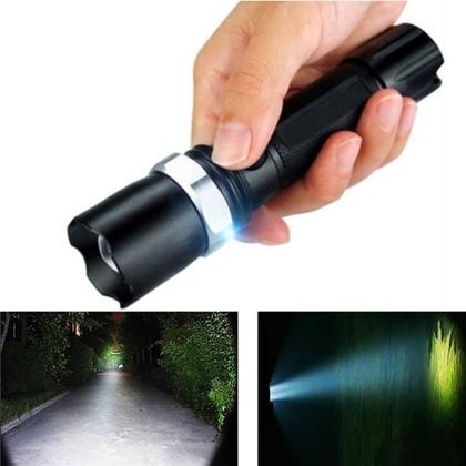 Imagem de Lanterna Foco Led Cree Q5 Iluminação Luz Pisca alenta Para Trilha Caça Pesca 1180000W EC101