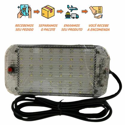 Imagem de Lanterna Interna Interruptor LED Bivolt 12v 24v 15x7,5cm