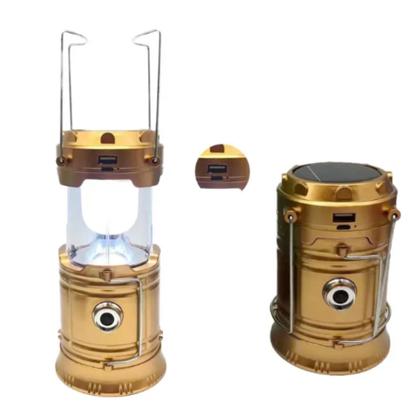 Imagem de Lanterna Lampião Retro Solar Usb Recarregável 6 Leds De iluminação Bivolt Para Camping LEY2289