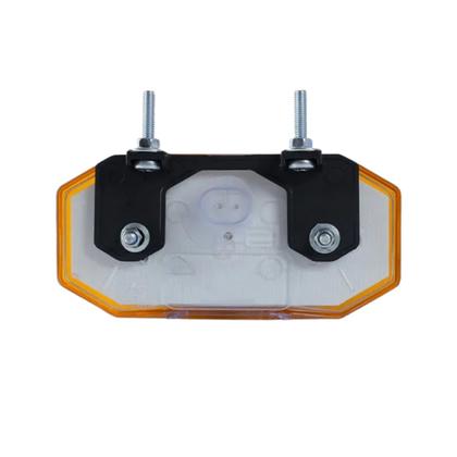 Imagem de Lanterna lateral amarelo 16 LEDs para posicao com 4 LEDs para vigia e haste bivolt
