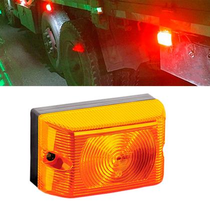 Imagem de Lanterna Lateral Baú Carreta Caminhão Carretinha Kit 8 Pçs