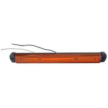 Imagem de Lanterna Lateral Slim Universal Led Bivolt com Guia Luz Laranja - Pradolux - PL0640.00.61