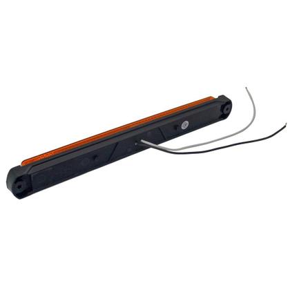 Imagem de Lanterna Lateral Slim Universal Led Bivolt com Guia Luz Laranja - Pradolux - PL0640.00.61