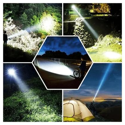 Imagem de Lanterna LED COB 300m, À Prova dÁgua, 4 Modos e Carregamento USB ONLT017