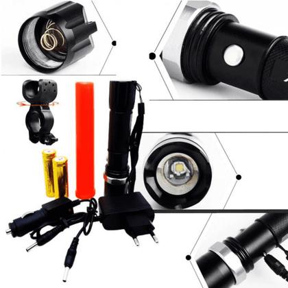 Imagem de Lanterna Led Cree Q5 Aviso De Alerta Pisca Ideal Para Trilhas Monstanhismo EC101SUP