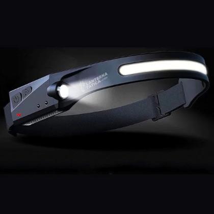 Imagem de Lanterna Led de Cabeça DK Profissional Recarregável Camping Sensor de Movimento - Adulto