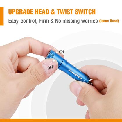 Imagem de Lanterna LED EverBrite Keychain Mini Bright Blue com AAA
